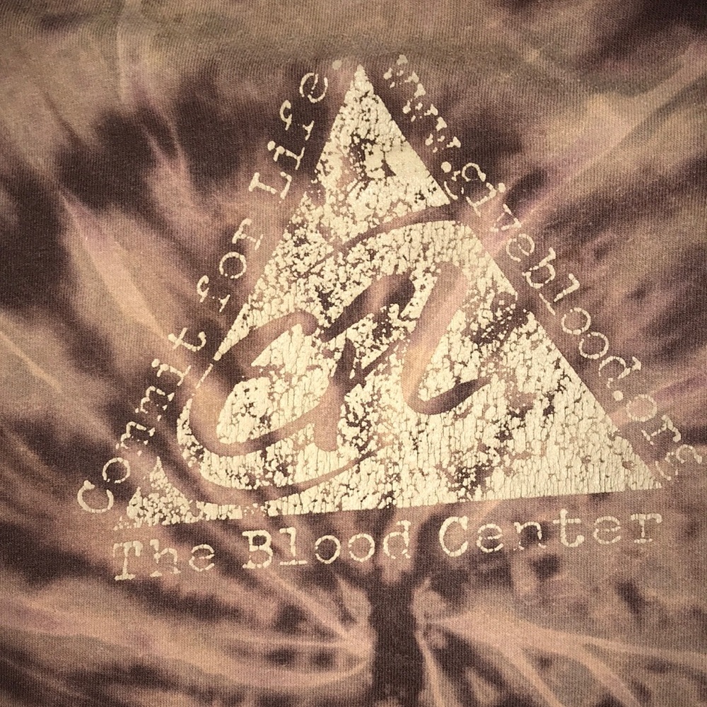 Commit for Life Blood Donor Brown Spiral Tiedye - Picture 7 of 8